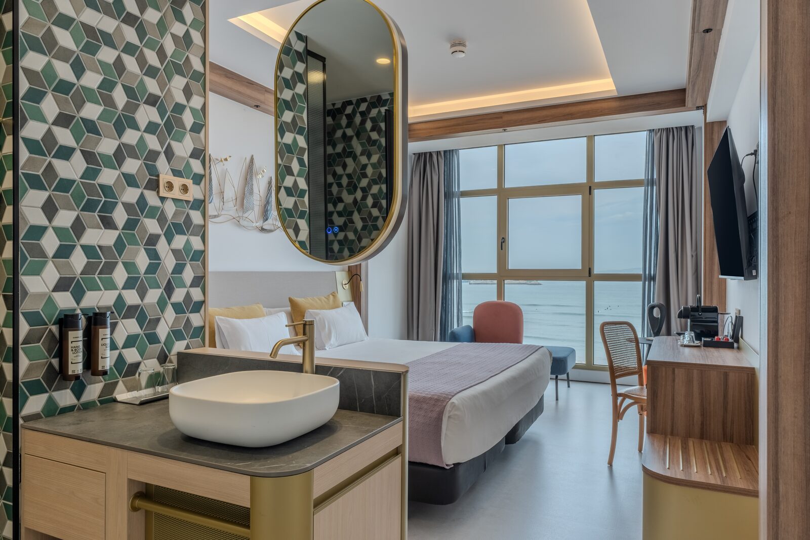 Habitación renovada con vistas al mar