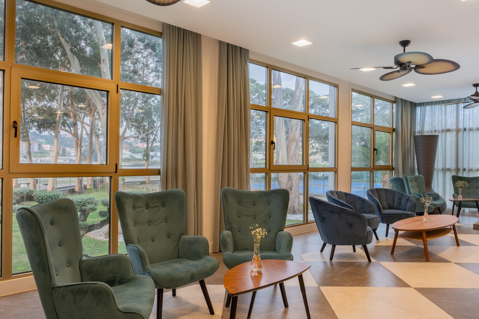 Salón para eventos con vistas